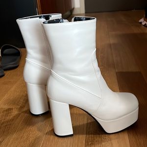 Dolls kill white platform heels